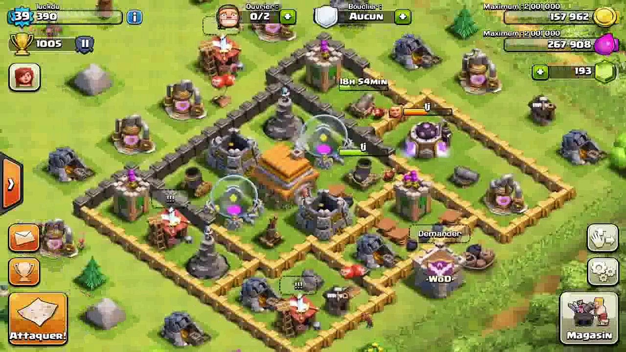 [CLASH OF CLANS] MEILLEUR VILLAGE HDV NIV 6 !