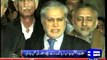 Senate Elections: Ishaq Dar consults Jehangir Tareen, 'good news' expected on Friday