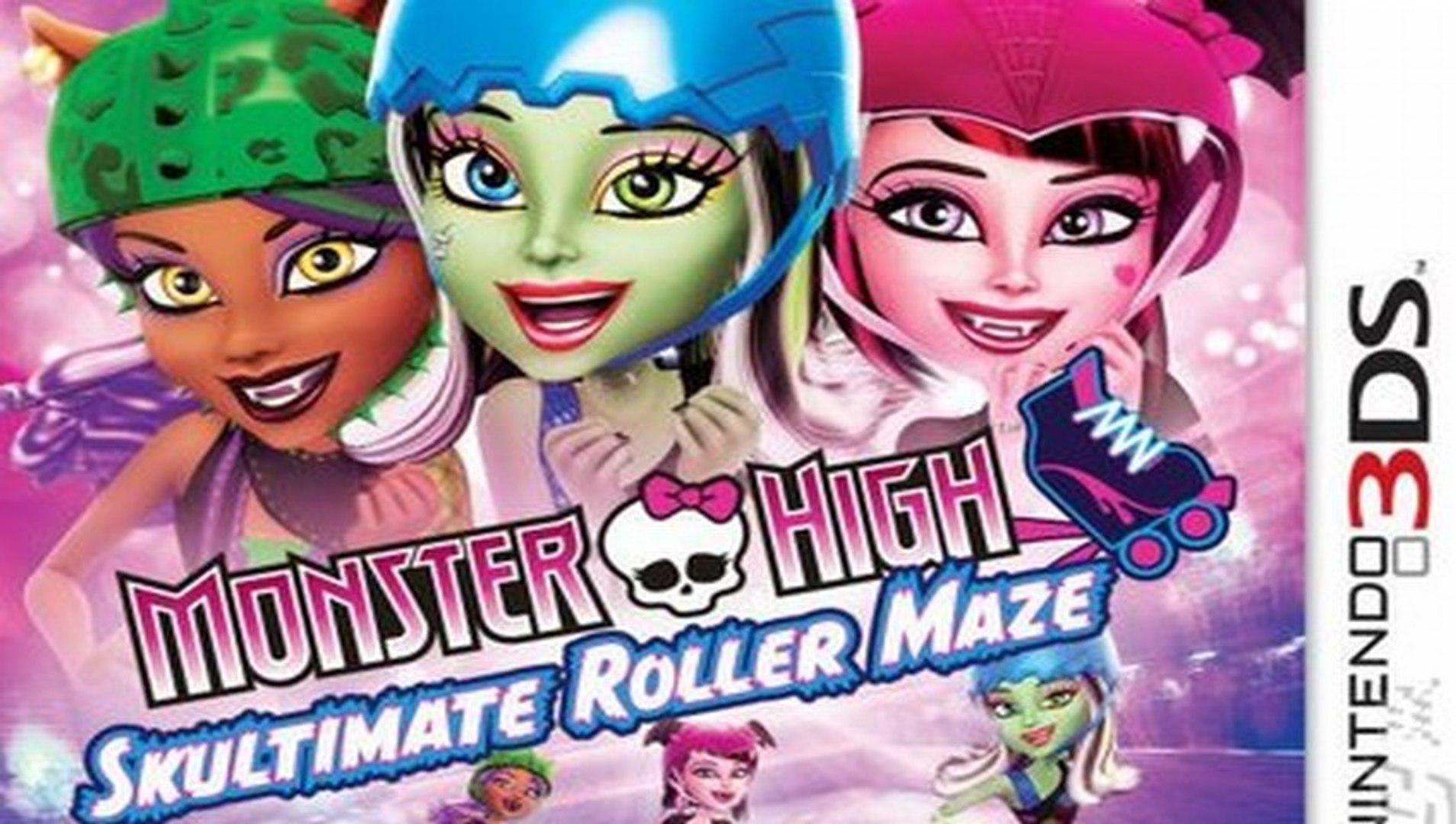 Игра хай на роликах. Monster High: Skultimate Roller Maze. Монстер Хай роллер Мейз. Меню Monster High: Skultimate Roller Maze. Монстер Хай гонки на роликах.