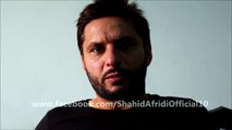 Shahid Afridi Special message to his fans before World Cup 2015