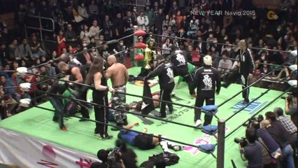 "Suzuki Gun" 鈴木銃 Jumps (GHC Champion) Naomichi Marufuji (1/10/15) HD
