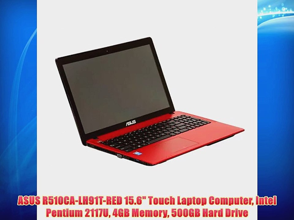 ASUS R510CA-LH91T-RED 15.6 Touch Laptop Computer Intel Pentium 2117U 4GB Memory 500GB Hard