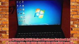 Samsung NP600B4B-A01US Series 6 Business Notebook Intel Core i5-2520M 2.5Ghz 4GB DDR3 320GB