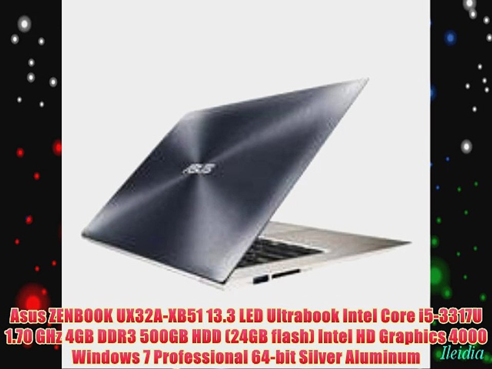 Asus ZENBOOK UX32A-XB51 13.3 LED Ultrabook Intel Core i5-3317U 1.70 GHz 4GB DDR3 500GB HDD