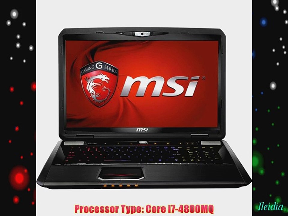 MSI GT70 Dominator-894 17-Inch Notebook (2.70 GHz Intel Core i7-4800MQ processor 12 GB DDR3L