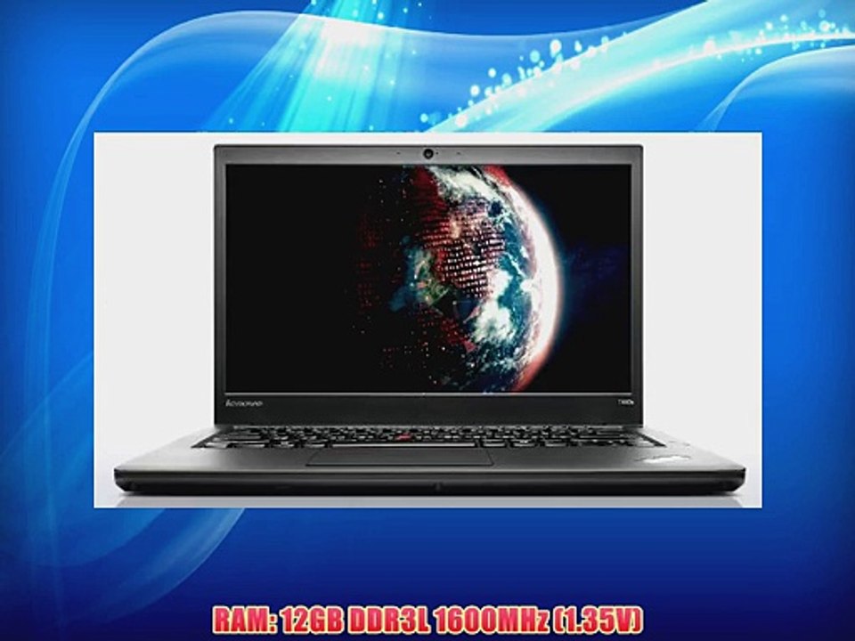 Lenovo ThinkPad T440s 20AQ004GUS 14 i5-4300U 12GB 256GB SSD Full HD W8P Ultrabook