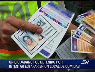 Se hacía pasar por funcionario para estafar a restaurantes en Quito