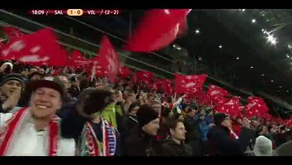 Goal Djuricin - Salzburg 1-0 Villarreal - 26-02-2015