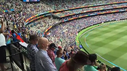 Ind v SA 22 Feb 2015 Indian National Anthem .. The War Cry .. ICC CWC2015 MCG
