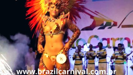 Slow Motion Samba Dance Presentation Zeitlupe-Samba-Tanz-Präsentation in Brasilien