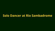 Happy Solo Dancer, Carnival Joy at Rio´s Sambadrome 2014 Brazilian Carnival Parades