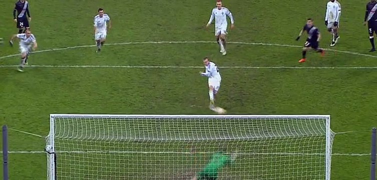 Goal Gusev O. (Penalty) - Dynamo Kiev 3 - 1 Guingamp - Europa League - Play Offs - 26/02/2015