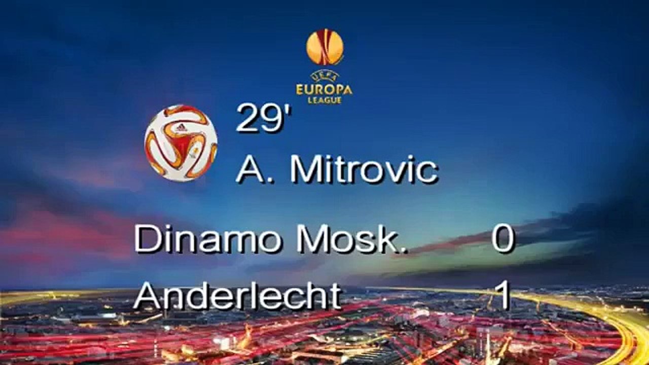 Dynamo Moscow - Anderlecht 3-1