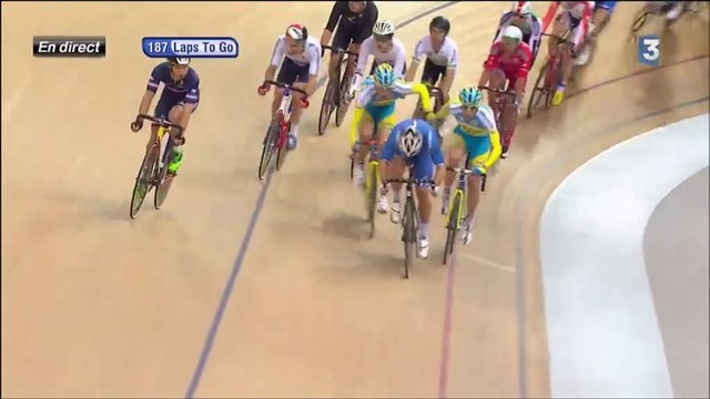 ChM cyclisme sur piste 2015, J5, course à l'américaine (les Français champions !)