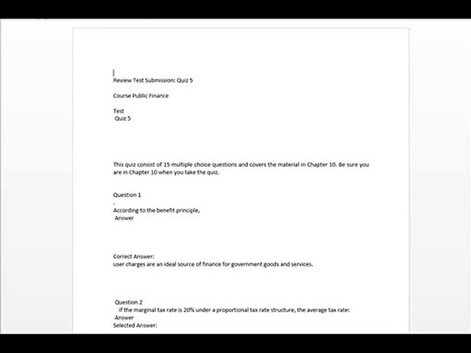 ECO 450 Week 5 MidTerm Exam