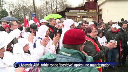 Abattoirs AIM: table ronde "positive" après une manifestation