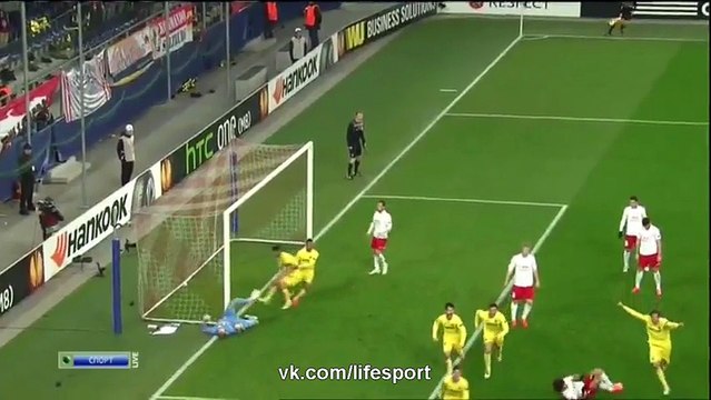 Salzburg 1 - 3 Villarreal - Europa League - Play Offs - Highlights - 26/02/2015