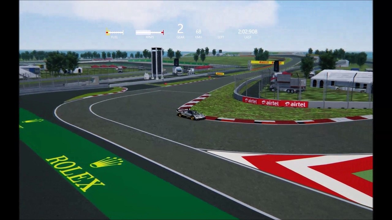 Pagani Zonda R, Buddh International Circuit, Replay, Assetto Corsa HD