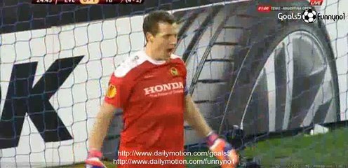 Romelu Lukaku Penalty Goal Everton 1 - 1 Young Boys Europa League 26-2-2015