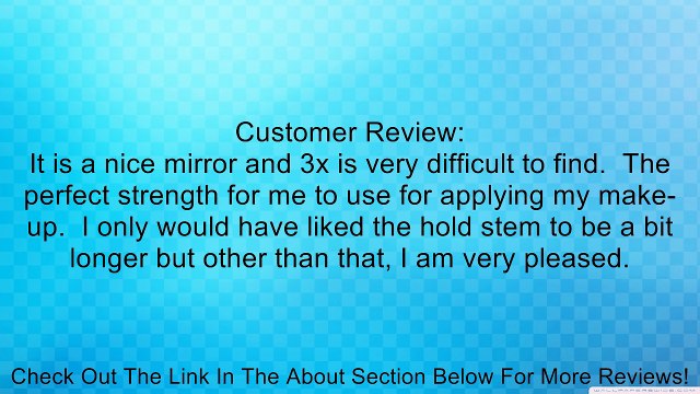 JustNile Two-Sided (1X-3X) Tabletop Vanity Mirror Review