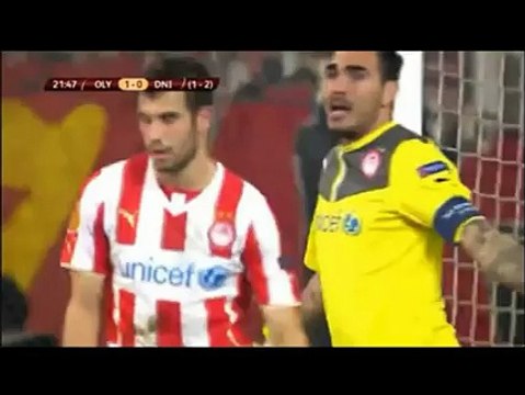 Olympiakos Piraeus 1-1 Dnipro -Goal Fedeckyj - 26-02-2015