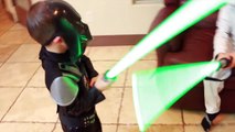 Disney Store Star Wars LightSaber Fight Top Christmas Toys Darth Vadar Clone Yoda