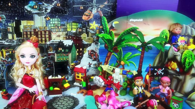 Disney Surprise Toys Box Christmas Advent Calendar DAY 18 Ever After High Apple White Jake Pirates