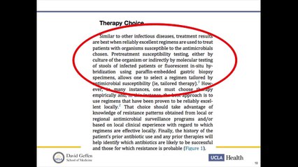 Treatment Paradigms for Resistant H. Pylori | Daniel Z. Uslan, MD | UCLA Digestive Disease