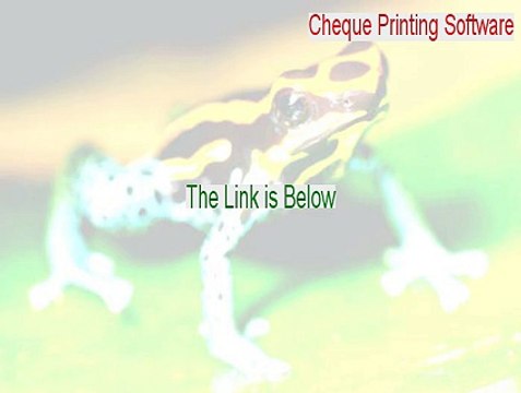 Cheque Printing Software Download Free [Download Now]