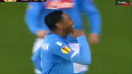 Jonathan de Guzman Goal Napoli 1 - 0 Trabzonspor Europa League 26-2-20150