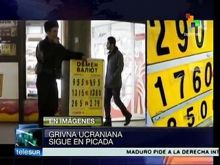 Ucrania, ante el riesgo de una nueva devaluación de su moneda