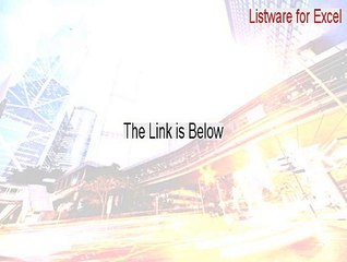 Listware for Excel Crack - Download Now 2015