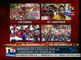 Venezolanos marchan en rechazo al plan golpista contra Nicolás Maduro
