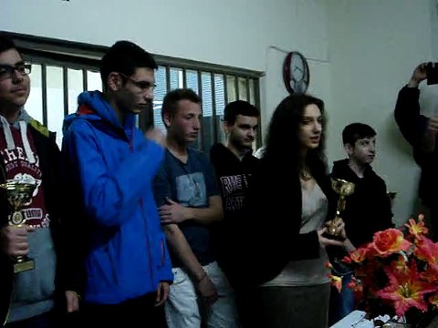 Κοπή της πίτας του Σκακιστικού 'Ομιλου Αιγάλεω στις 28-2-2015.Βράβευση των παιδιών κάτω των 16 ετών.