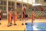 The tallest teen basketball player in Europe