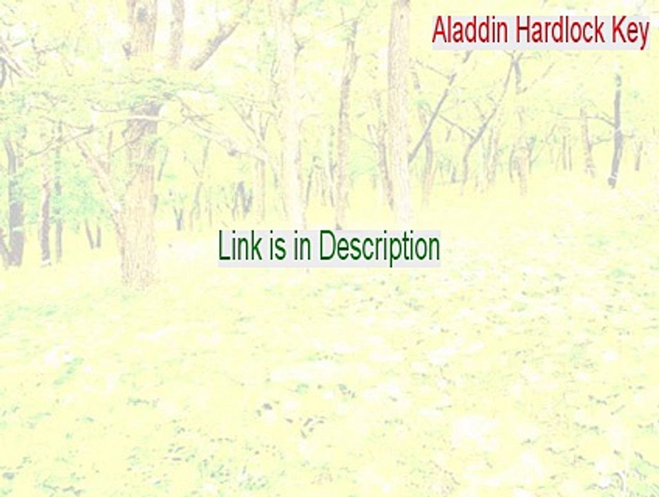 Aladdin Hardlock Key Download Free (aladdin hardlock key windows 7 2015)
