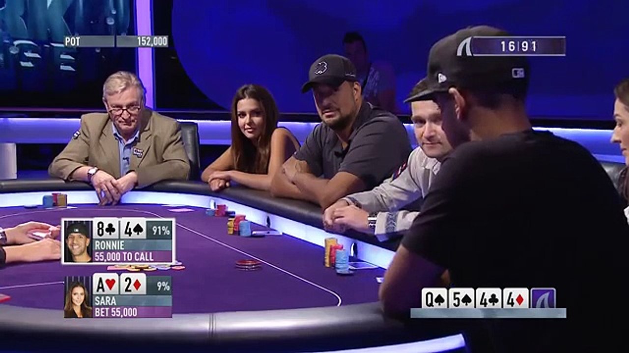 Amazing Poker Hand with Miss Finland - Mayhem on the Shark Cage!