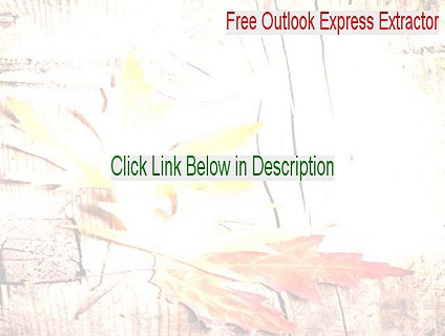 ⁣Free Outlook Express Extractor Keygen [free outlook express extractor 1.05]