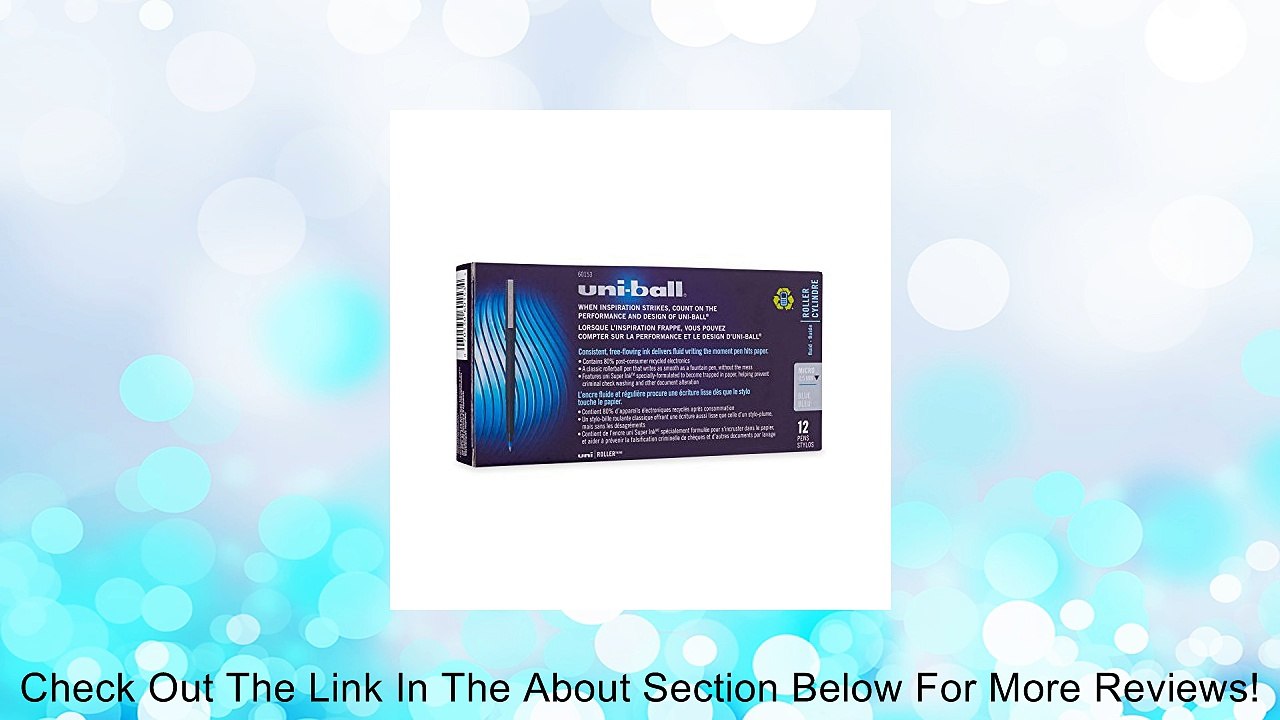 Roller Ball Stick Dye-Based Pen, Green Ink, Micro, Dozen Review