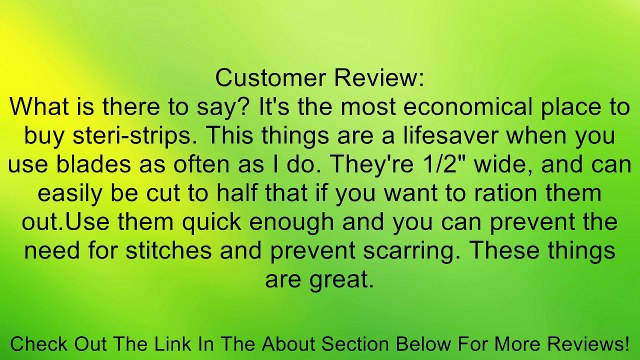 3M Steri-Strip reinforced Skin Closures - 1/2 x 4 - 6 strip Envelopes Review