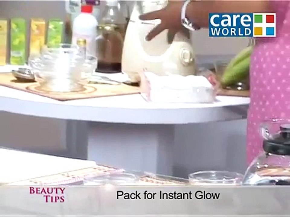 Beauty Tips - Face Pack for Instant Glowing Skin - Pack for Instant Glow