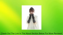 Generic Women's Fingerless Gloves Arm Warmers Stripe Long Knit Winter (#A Dark Gray) Review