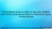 TPCROMEER External USB 2.0 Ultra Slim CD�RW DVD ROM Combo Burner Drive for Netbook & Laptop Review