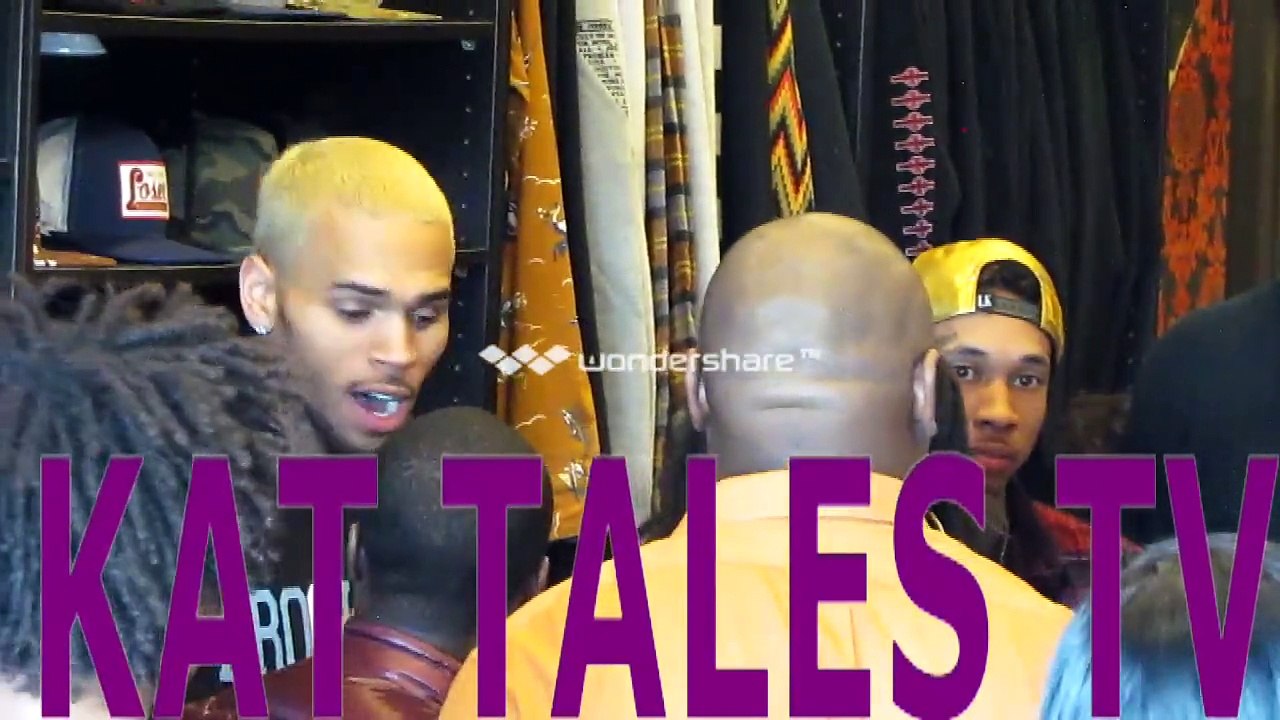 Chris Brown Tyga and Kevin Hart