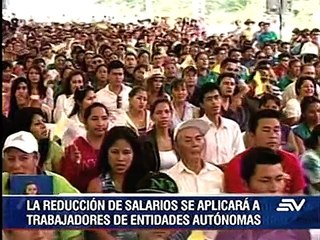 Reducción salarial afectará a trabajadores de alto rango de las cinco funciones del Estado