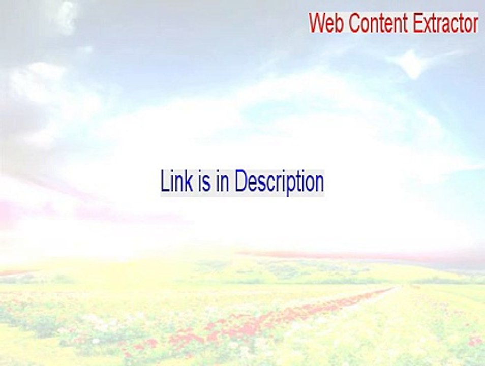 Web Content Extractor Keygen (web content extractor software 2015)