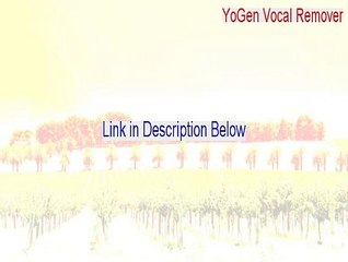 YoGen Vocal Remover Full (Download Now 2015)