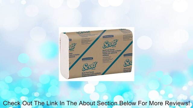 Kimberly-Clark Scott 01804 1-Ply Multi-Fold Towel, 9.2 Width x 9.4 Length, White (16 Packs of 250) Review