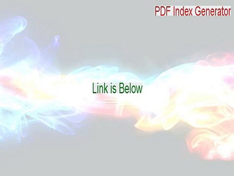 PDF Index Generator Download Free [pdf index generator license key]