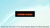 Dream Flame Wall Mount Linear Electric Fireplace Size: 95